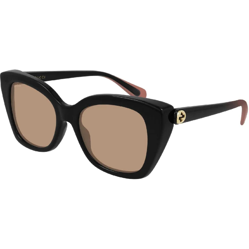 Satin gold watches-Gucci Women's Sunglasses Spring Summer 2021 Black Orange Nylon Nylon GG0921S 003