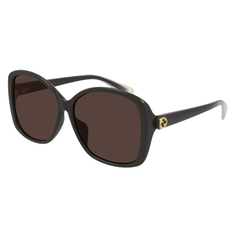 Pure band watches-Gucci Women's Sunglasses Spring Summer 2021 Brown Brown Nylon Nylon GG0950SA 004