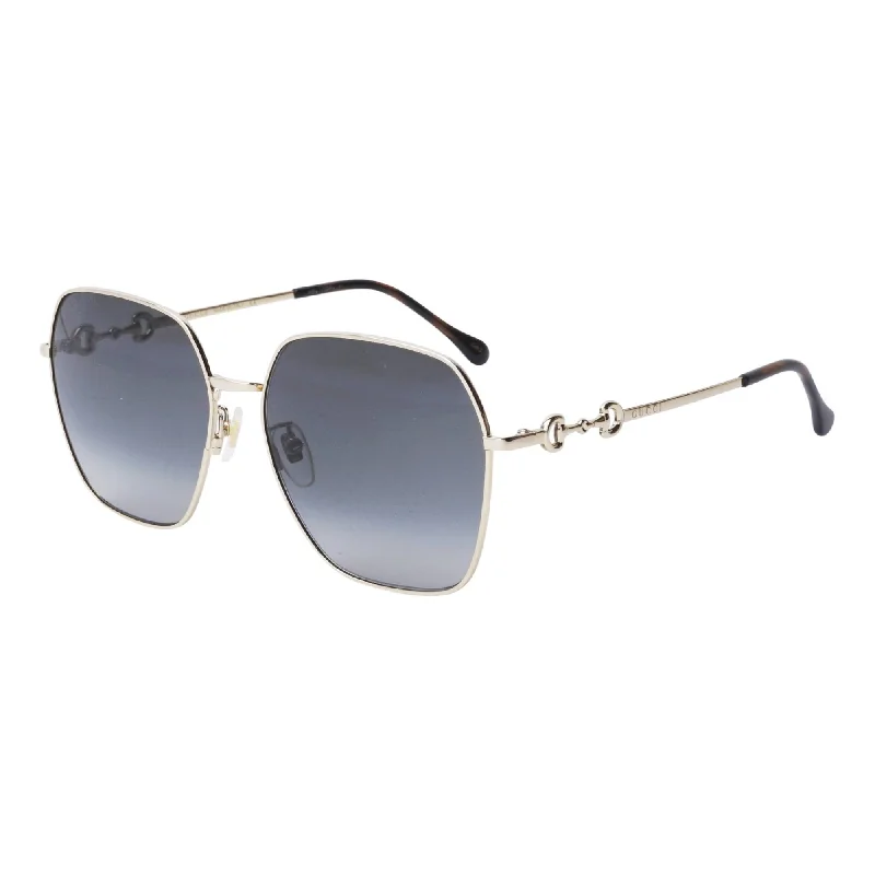 Handcrafted watches-Gucci Women's Sunglasses Spring Summer 2021 Gold Grey Nylon Nylon Gradient GG0882SA 001