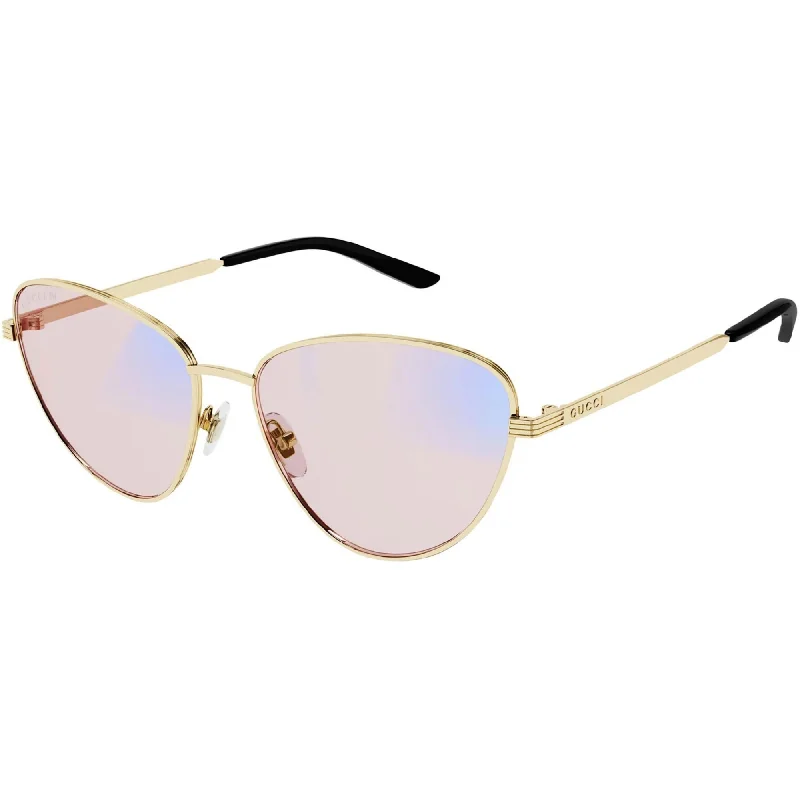 Pure quartz watches-Gucci Women's Sunglasses Spring Summer 2021 Gold Pink NXT Lens NXT Lens Photocromatic GG0803S 005