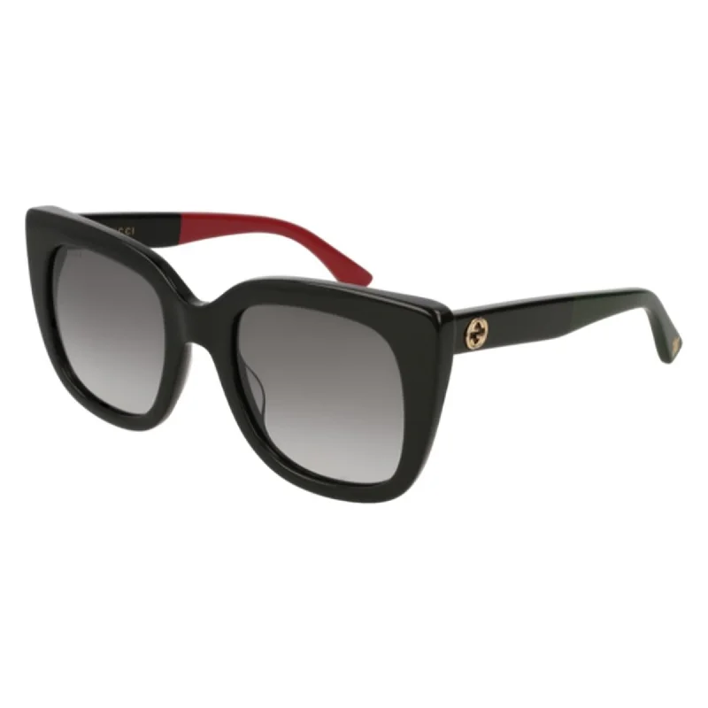 Bright face watches-Gucci Women's Sunglasses Spring Summer 2022 Black Grey Nylon Nylon Gradient GG0163SN 003