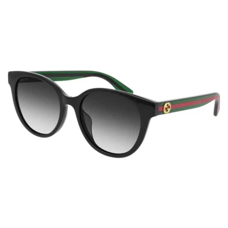 Oval dial watches-Gucci Women's Sunglasses Spring Summer 2022 Black Grey Nylon Nylon Gradient GG0702SKN 004