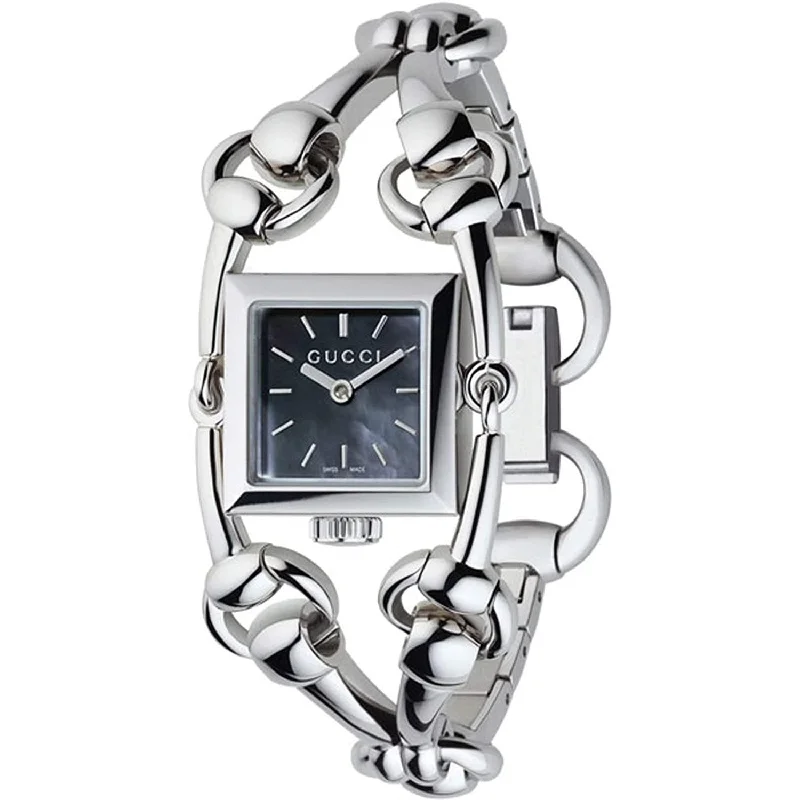 Steel link watches-Gucci Women's YA116502 Signoria  Stainless Steel Watch