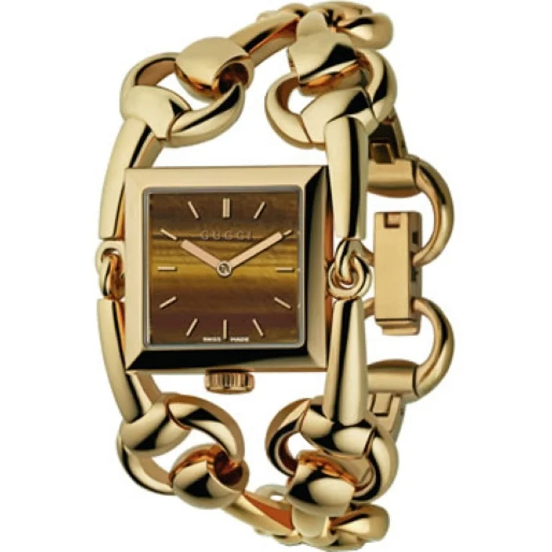 Oval rim watches-Gucci Women's YA116506 Signoria  Gold-Tone 18kt Gold Watch