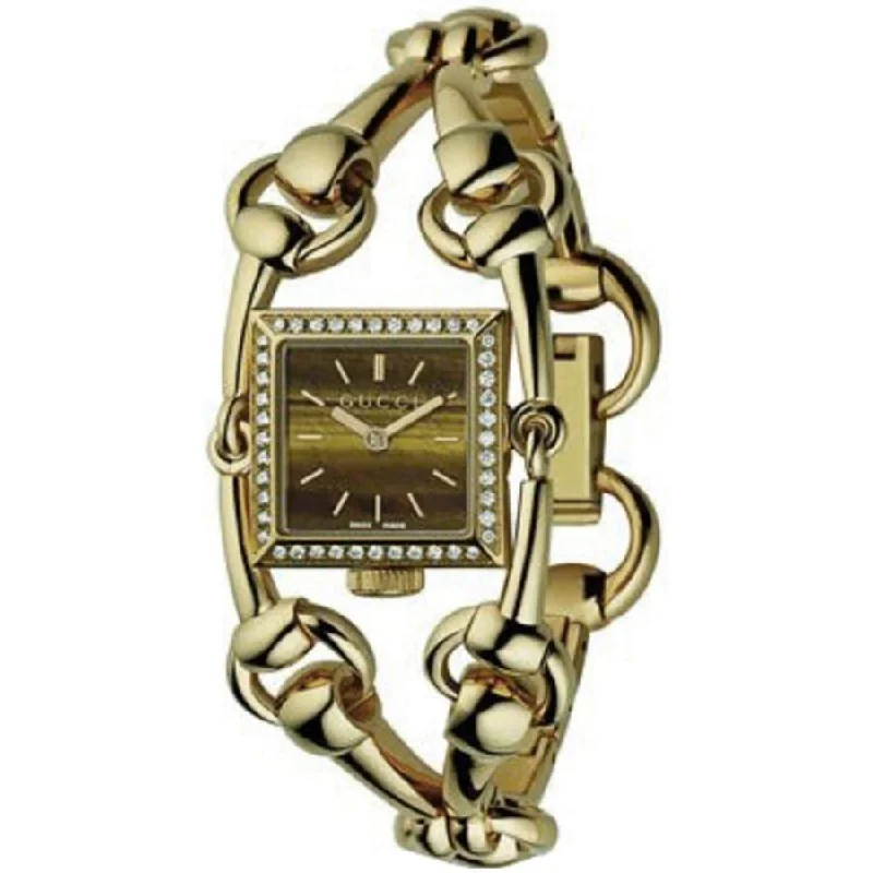 Soft band watches-Gucci Women's YA116509 Signoria  Gold-Tone 18kt Gold Watch