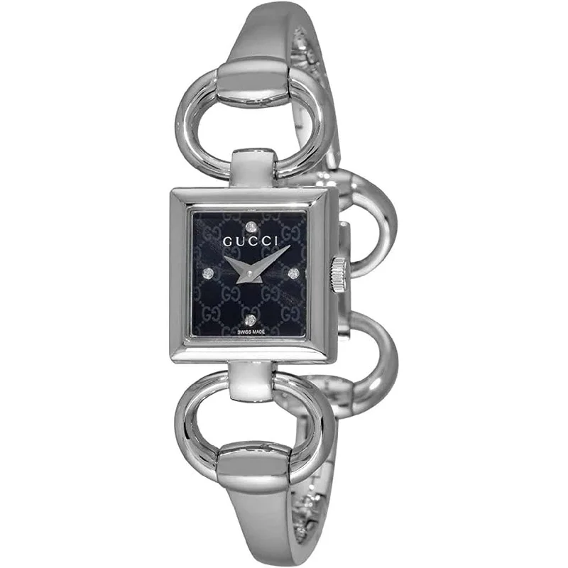 Thick bezel watches-Gucci Women's YA120507 Tornabuoni Stainless Steel Watch