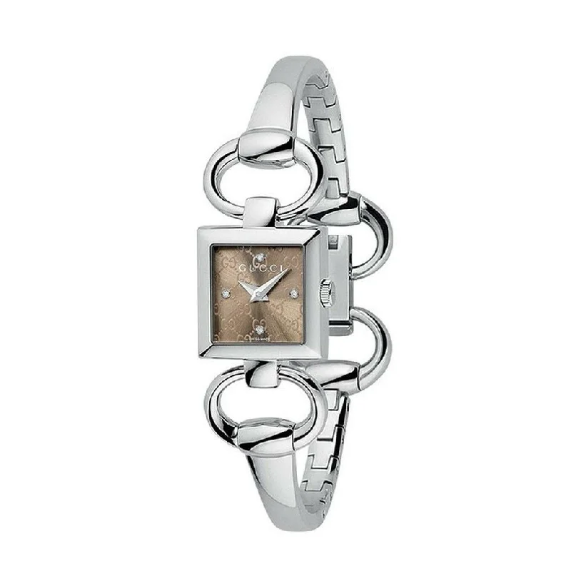 Fine strap watches-Gucci Women's YA120509 Tornabuoni Stainless Steel Watch