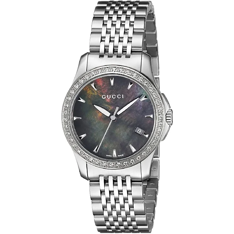 Neon color watches-Gucci Women's YA126507 G-Timeless Stainless Steel Watch