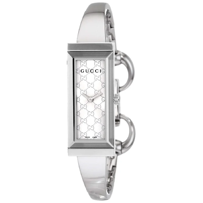 Steel strap watches-Gucci Women's YA127511 G-Frame Stainless Steel Watch