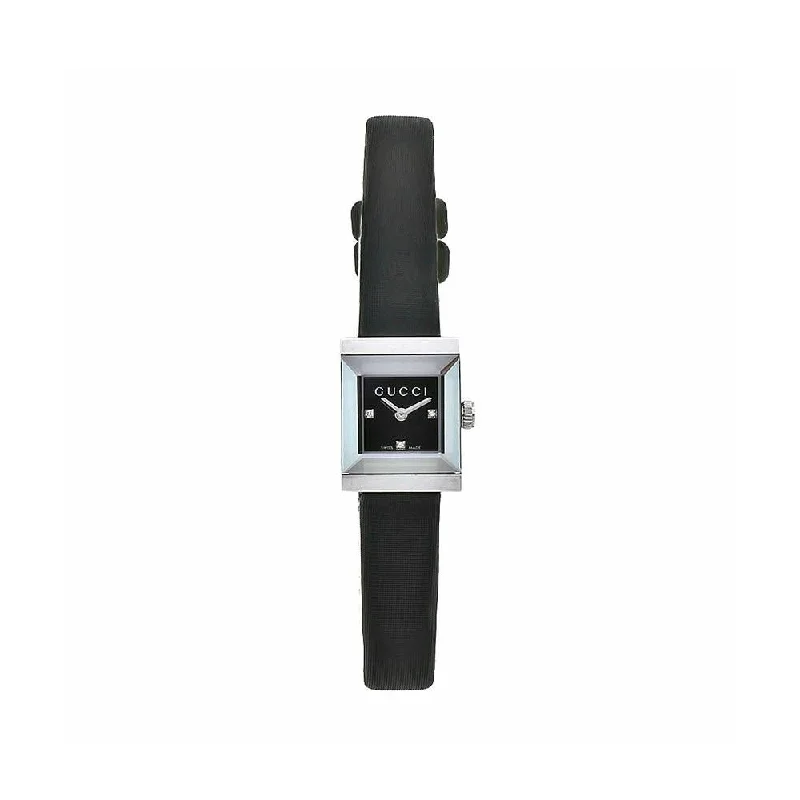 Art face watches-Gucci Women's YA128503 G-Frame Black Leather Watch