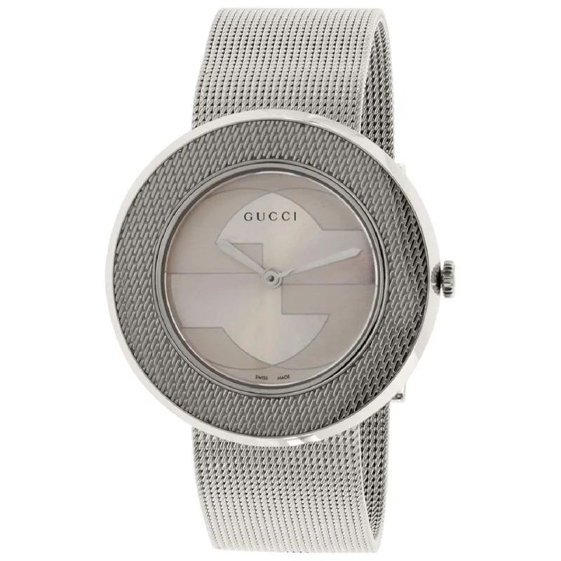 Vivid bezel watches-Gucci Women's YA129415 U-Play Stainless Steel Watch