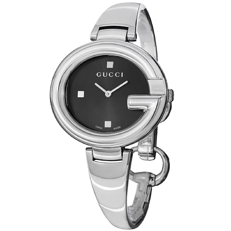 Maple wood watches-Gucci Women's YA134301 Guccissima Stainless Steel Watch