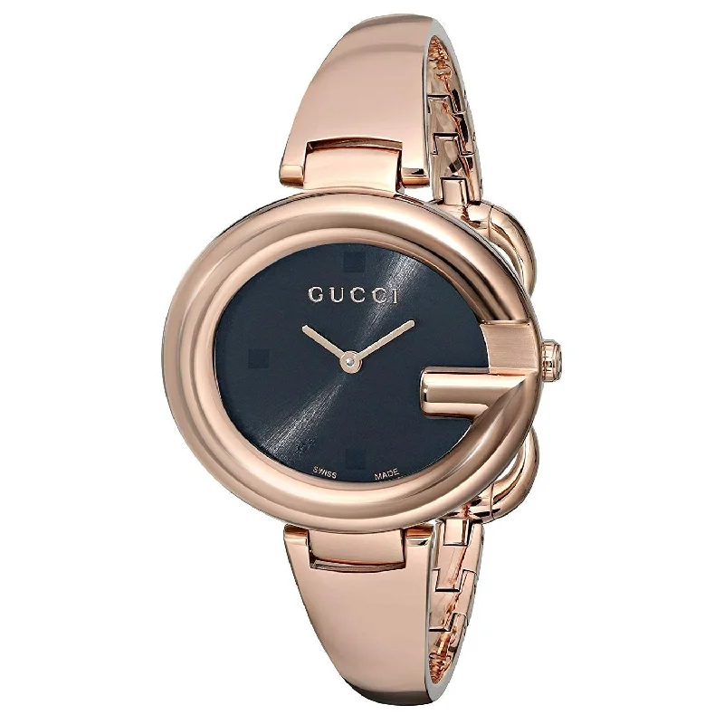 Thick chrono watches-Gucci Women's YA134305 G-Timeless Rose-Tone Stainless Steel Watch