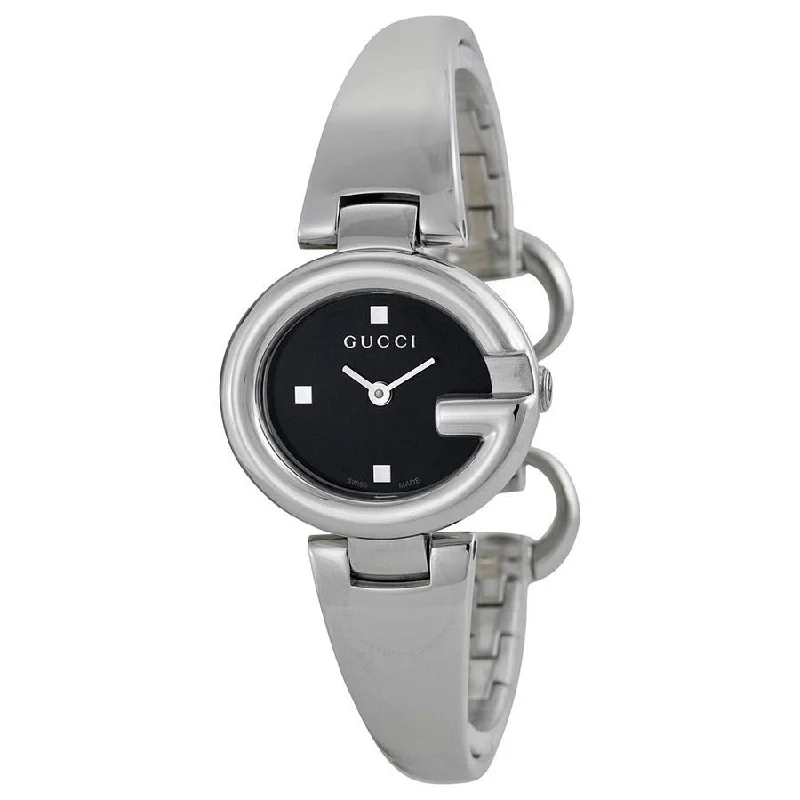 Fused metal watches-Gucci Women's YA134501 Guccissima Stainless Steel Watch