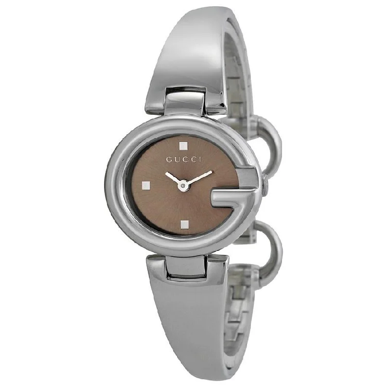 Pure face watches-Gucci Women's YA134503 Guccissima Stainless Steel Watch