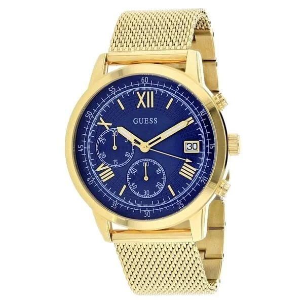 Eco band watches-Guess Men's U1112G2 Summit Chronograph Gold-Tone Stainless Steel Watch