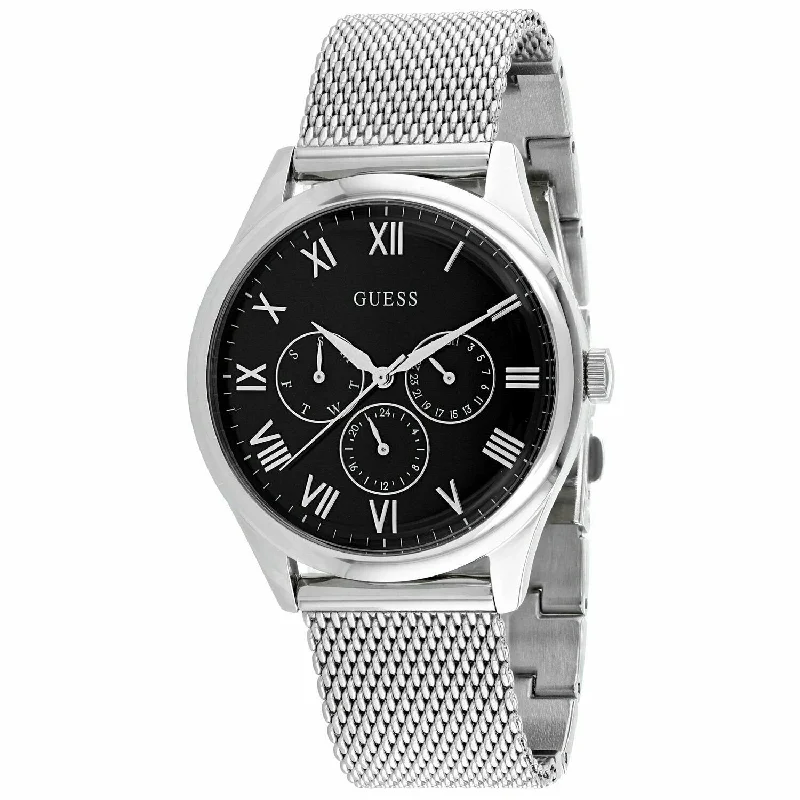 Steel link watches-Guess Men's W1129G1 Classic Stainless Steel Watch