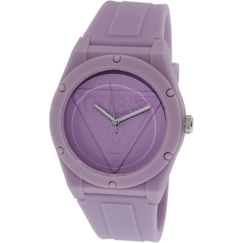 Eco leather watches-Guess Women's U0979L8 Casual Purple Silicone Watch