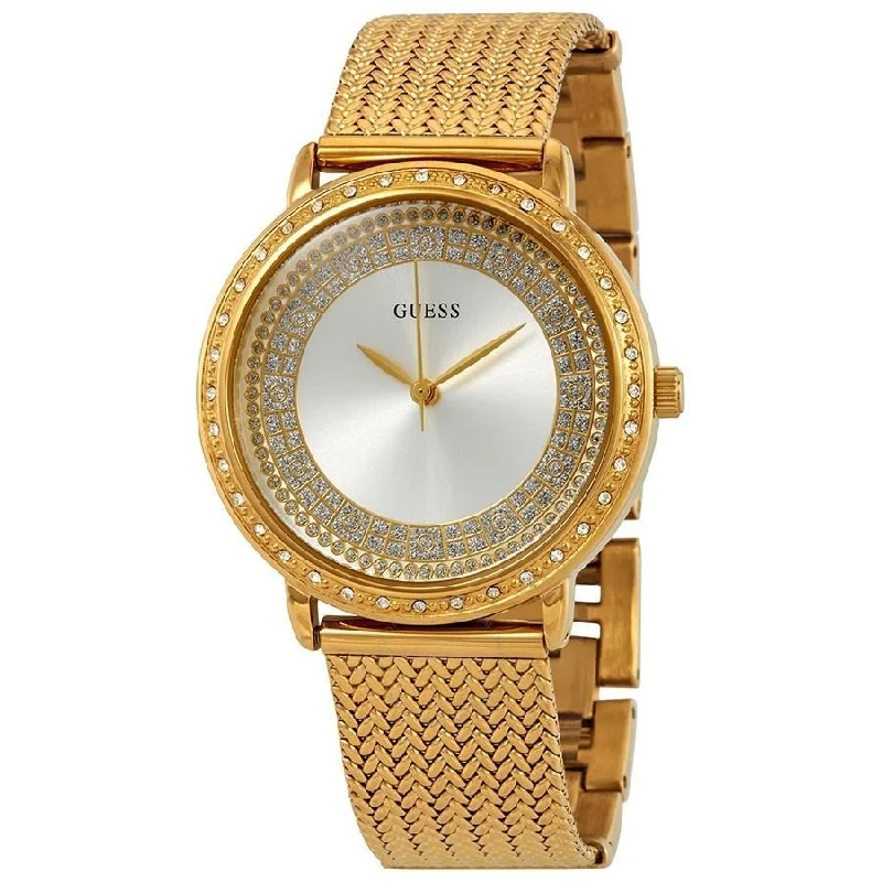 Mesh link watches-Guess Women's W0836L3 Willow Gold-Tone Stainless Steel Watch