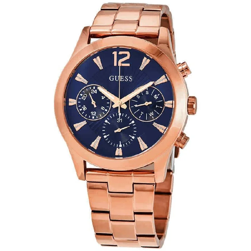 Light rim watches-Guess Women's W1295L3 Classic Rose Gold-Tone Stainless Steel Watch