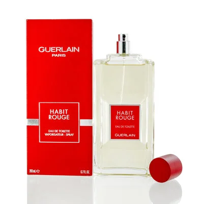 Pure silver watches-Habit Rouge Guerlain Edt Spray 6.7 Oz (200 Ml) For Men 11917