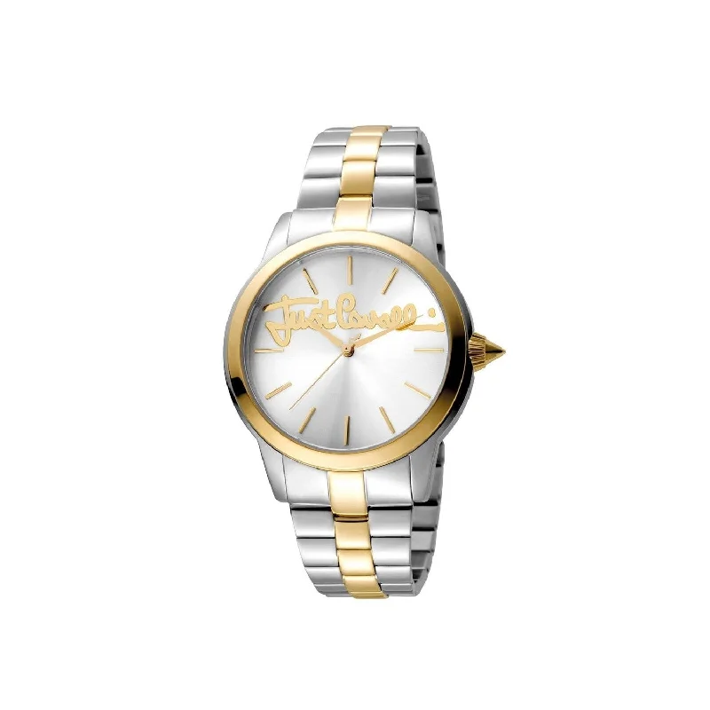 Pure gold watches-Just Cavalli Women's JC1L006M0125 Fashion Two-Tone Stainless Steel Watch