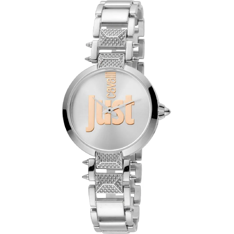 Rubber band watches-Just Cavalli Women's JC1L076M0075 Just Mio Stainless Steel Watch