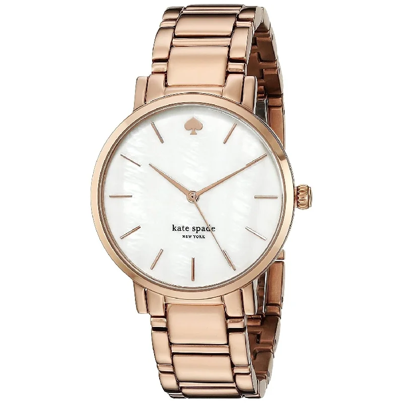 Pure round watches-Kate Spade Women's 1YRU0003 Gramercy Rose-Tone Stainless Steel Watch