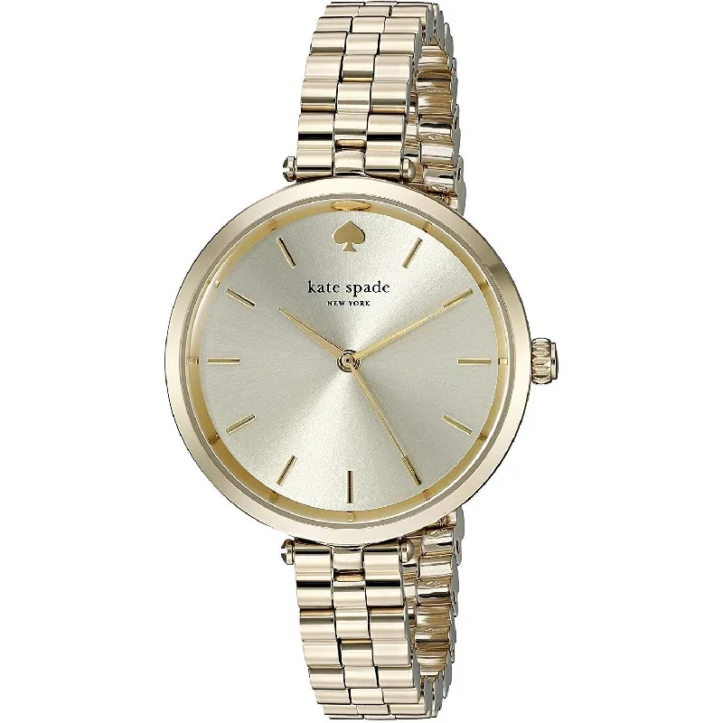 Lily dial watches-Kate Spade Women's 1YRU0858 Holland Gold-Tone Stainless Steel Watch