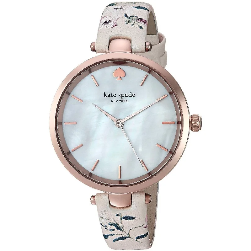 Stone rim watches-Kate Spade Women's KSW1422 Holland Multicolored Leather Watch