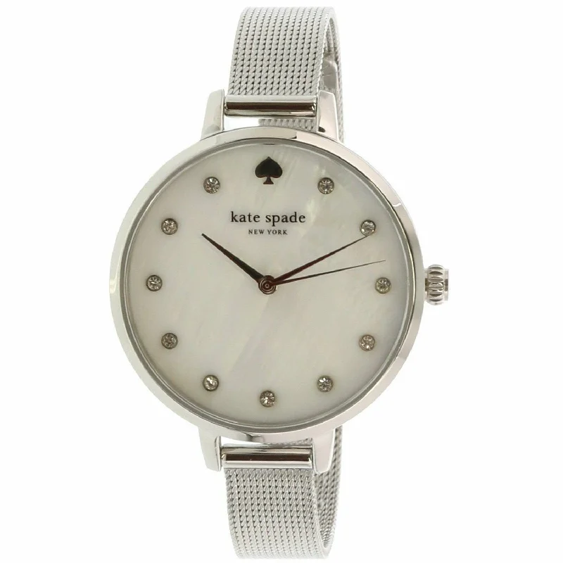 Pure band watches-Kate Spade Women's KSW1490 Metro Stainless Steel Watch