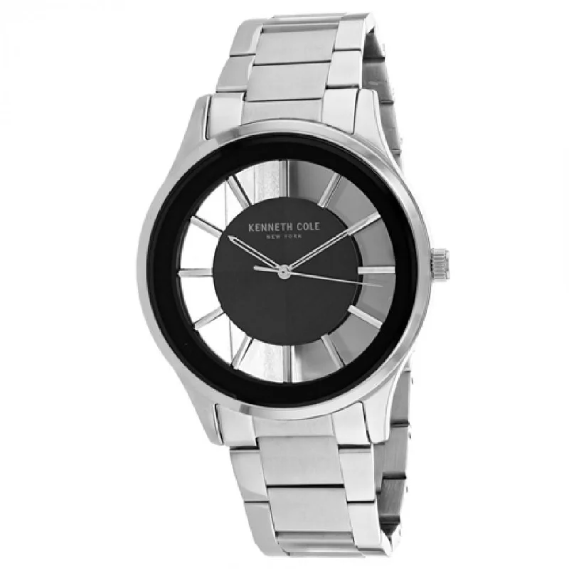 Bright face watches-Kenneth Cole Men's KC50500007 Classic Stainless Steel Watch