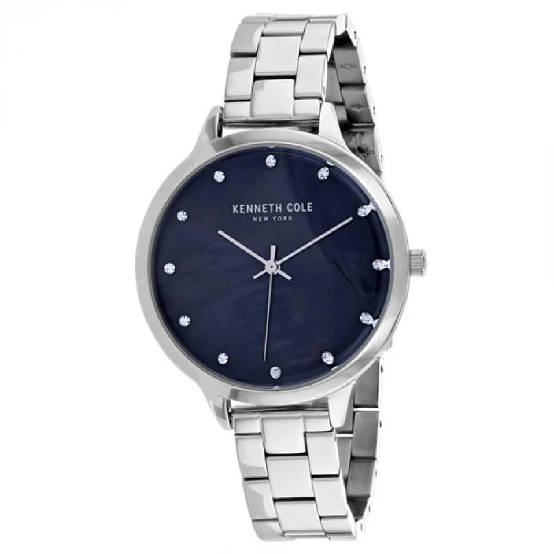 Green strap watches-Kenneth Cole Women's KC15056008 Classic Crystal Stainless Steel Watch