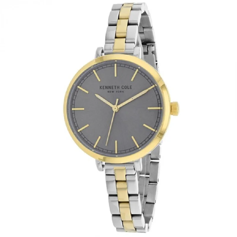 Diamond strap watches-Kenneth Cole Women's KC50263008 Classic Two-Tone Stainless Steel Watch