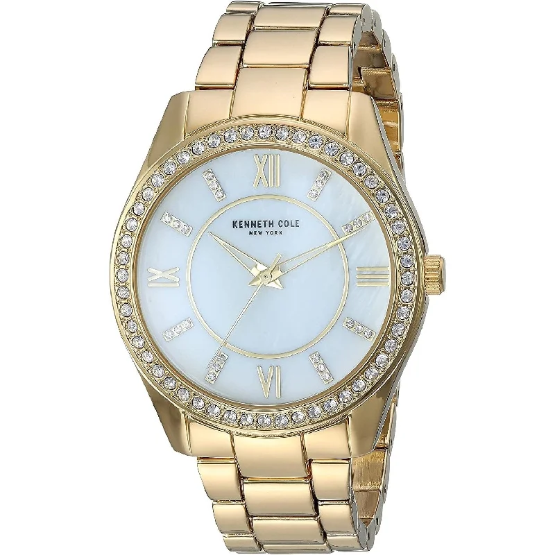 Spinel dial watches-Kenneth Cole Women's KC50739003 Casual Gold-Tone Alloy Watch