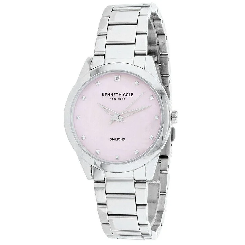 Flex strap watches-Kenneth Cole Women's KC50938001 Classic Stainless Steel Watch