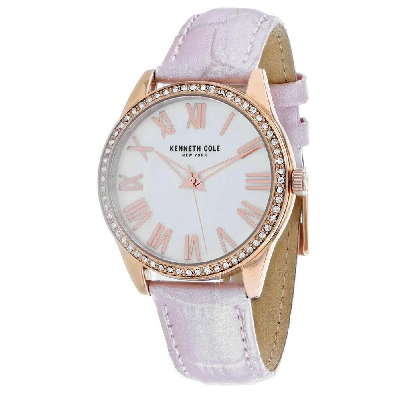 Lily dial watches-Kenneth Cole Women's KC50941004 Classic Pink Leather Watch