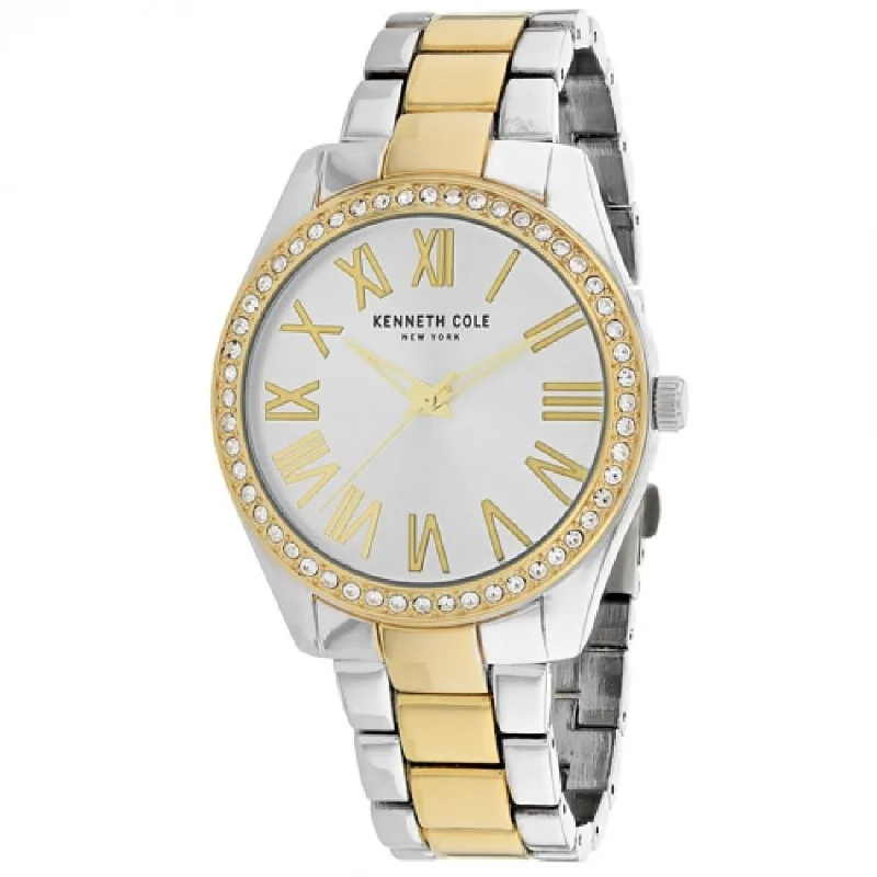 Fused metal watches-Kenneth Cole Women's KCC0184004 Classic Two-Tone Stainless Steel Watch